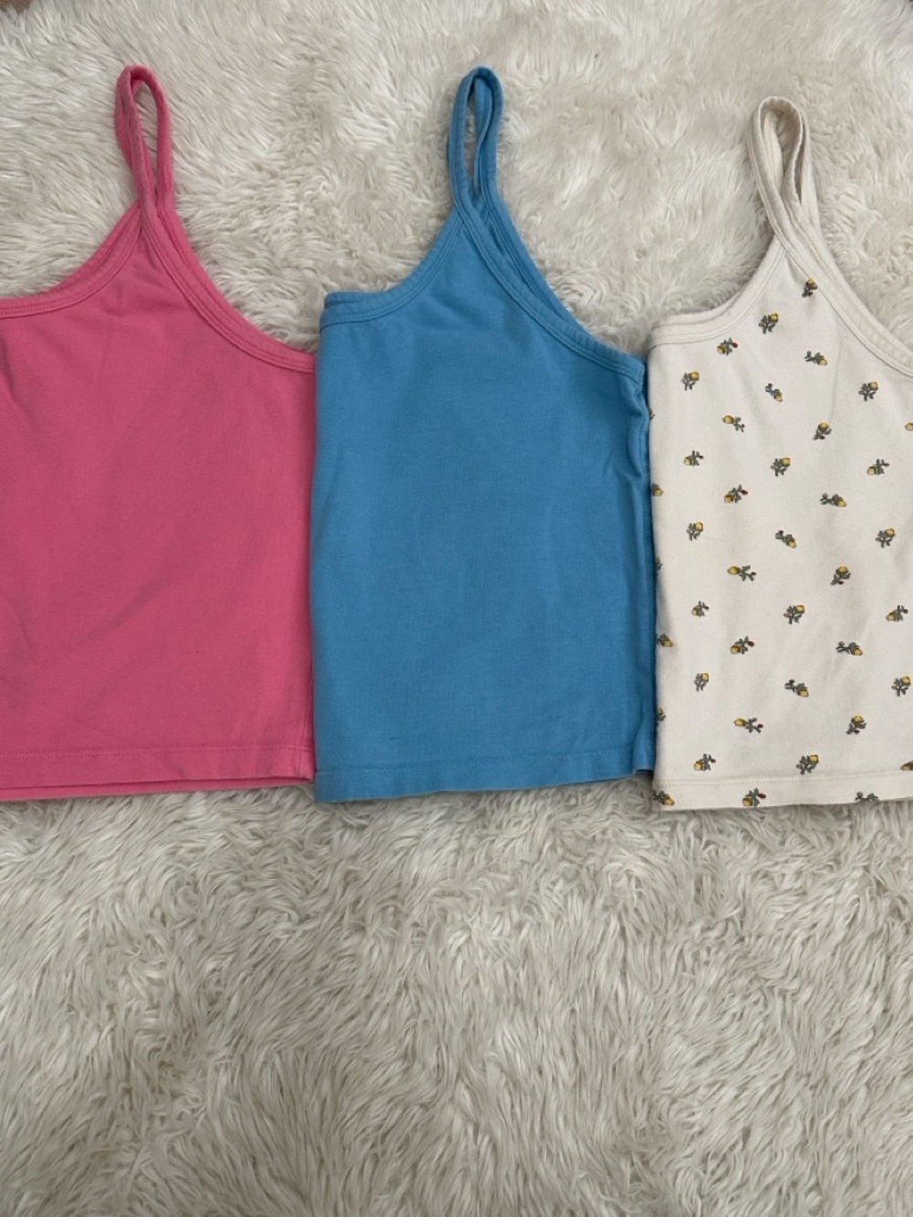 ARQ tank lot Pink, Blue and Cream Floral
